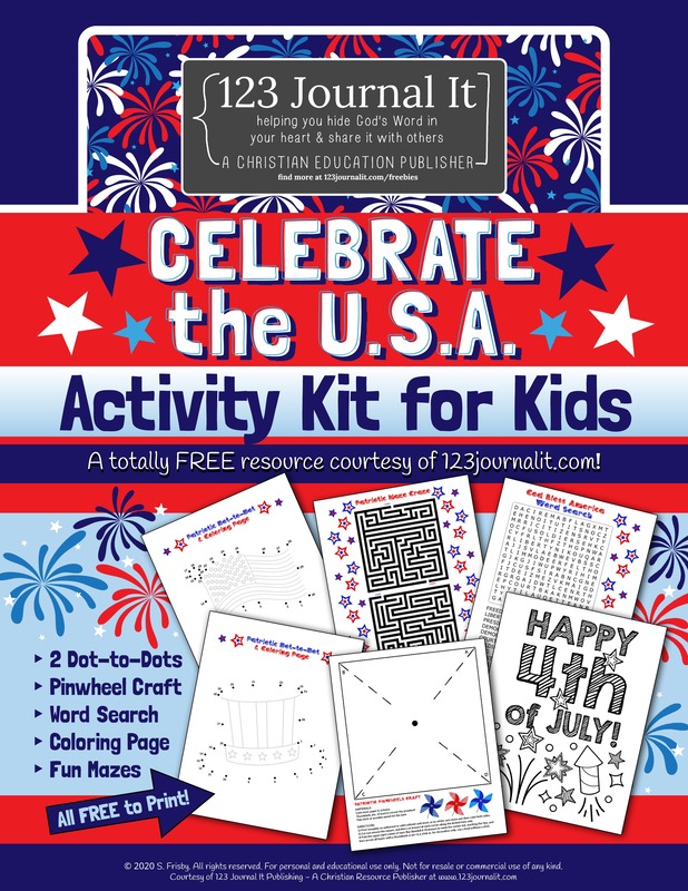 Free Printable PDF Patriotic 4th of July or Presidents Day Activity Kit for Kids