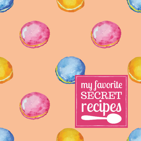 My Favorite Secret Recipes Blank Cookbook Journal to Write In for Kids and Teens