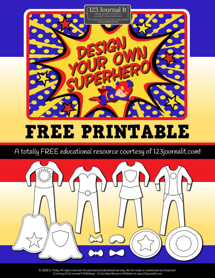 Design Your Own Superhero Free Printable PDF Activity Kit for Kids to Download with Coloring Pages