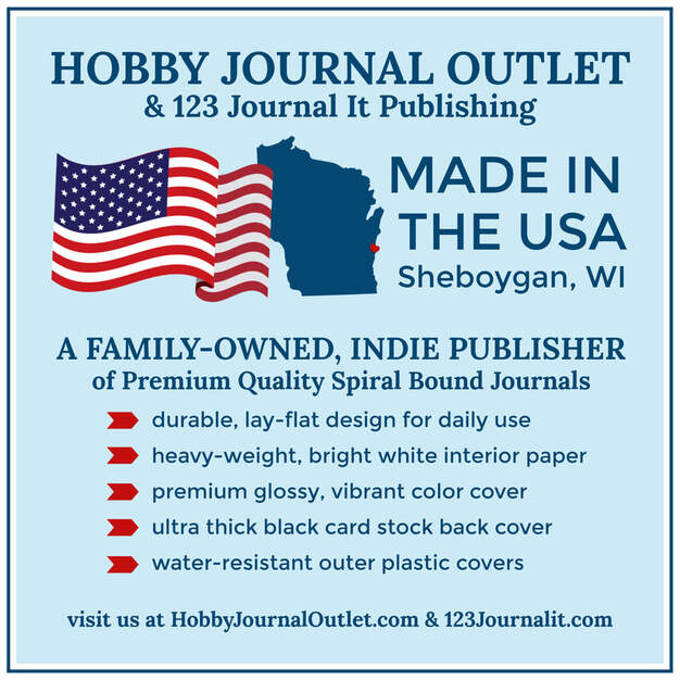 Hobby Journal Outlet Made in the USA Spiral Bound Journal for Holiday Gifts
