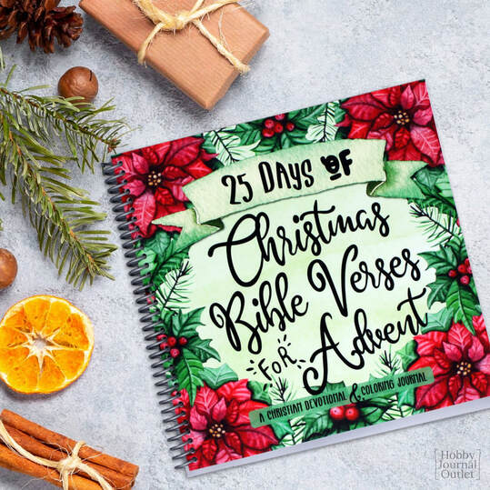 Christmas Advent Bible Devotional Journal - Made in the USA - Spiral Bound