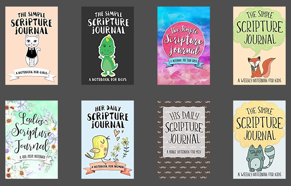 Daily Scripture Writing and Bible Verse Memory Journals - Christian Education Resources - Men Women Kids Teens